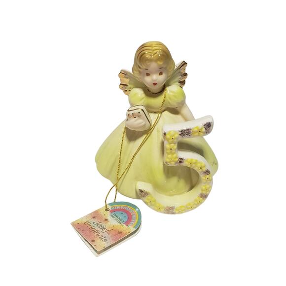 Josef Originals "5th" Birthday Girls Through The Years Series Porcelain Doll - Picture 1 of 4